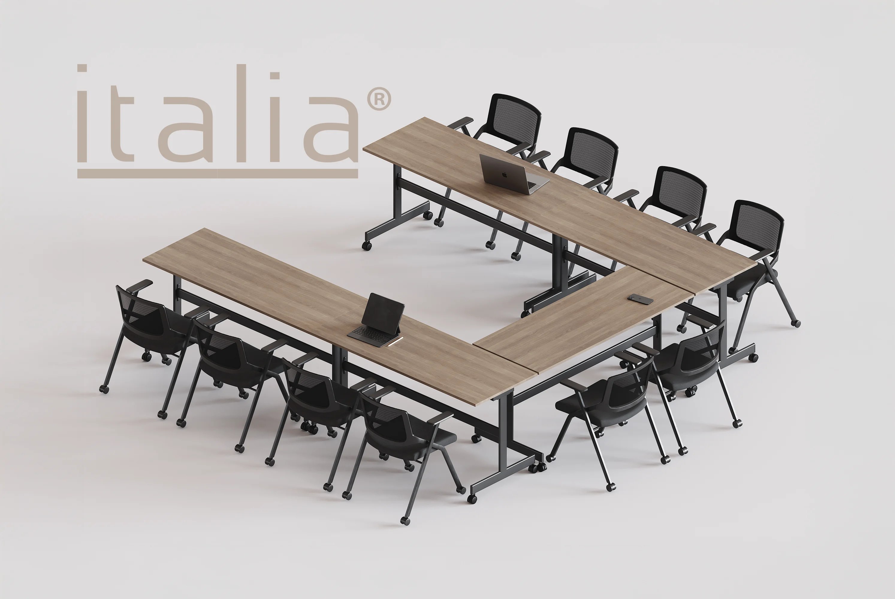 Mesas modulables de capacitación
