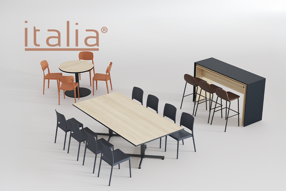 Mesas de comedor corporativo