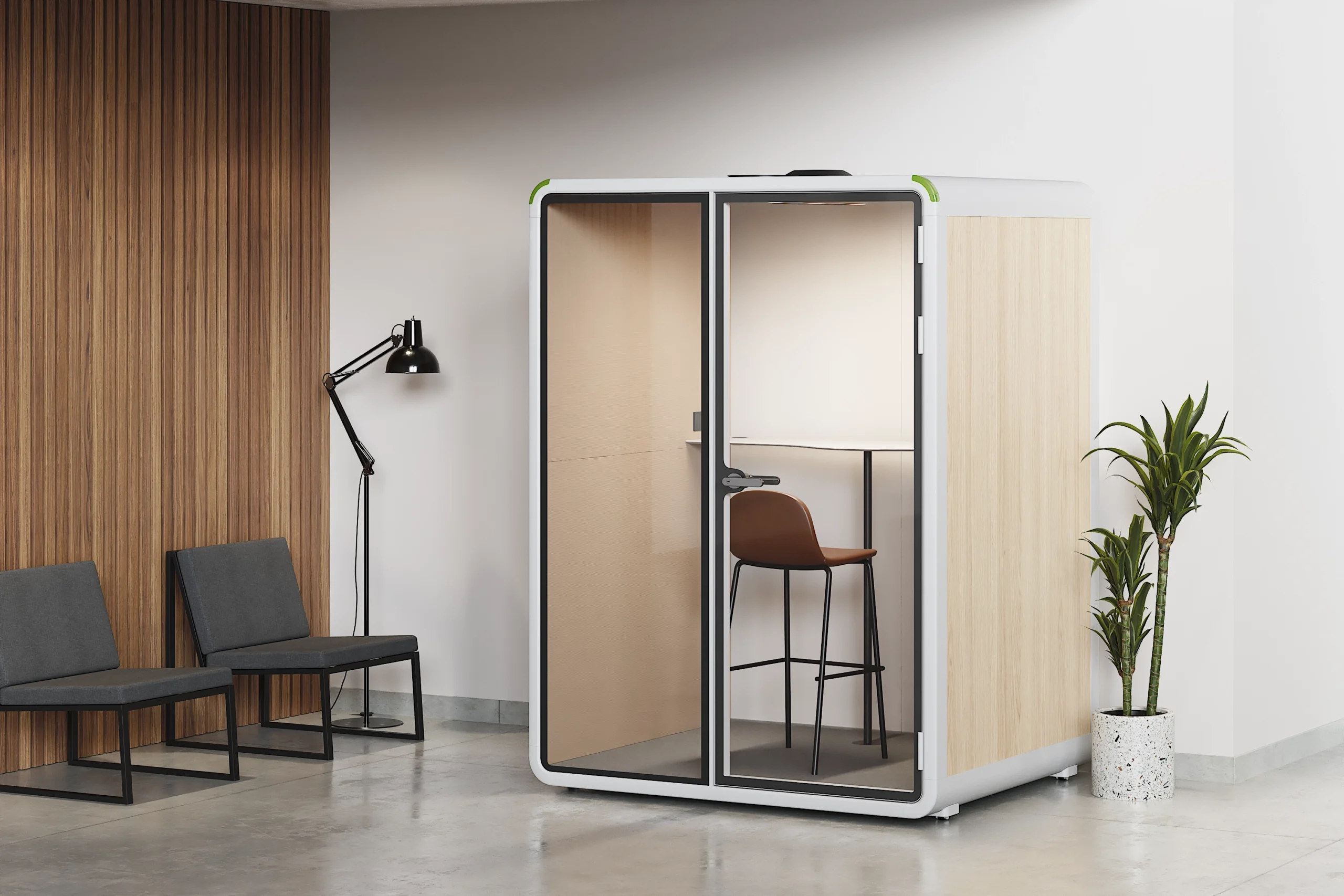 Cabina Acusto modelo L para reuniones