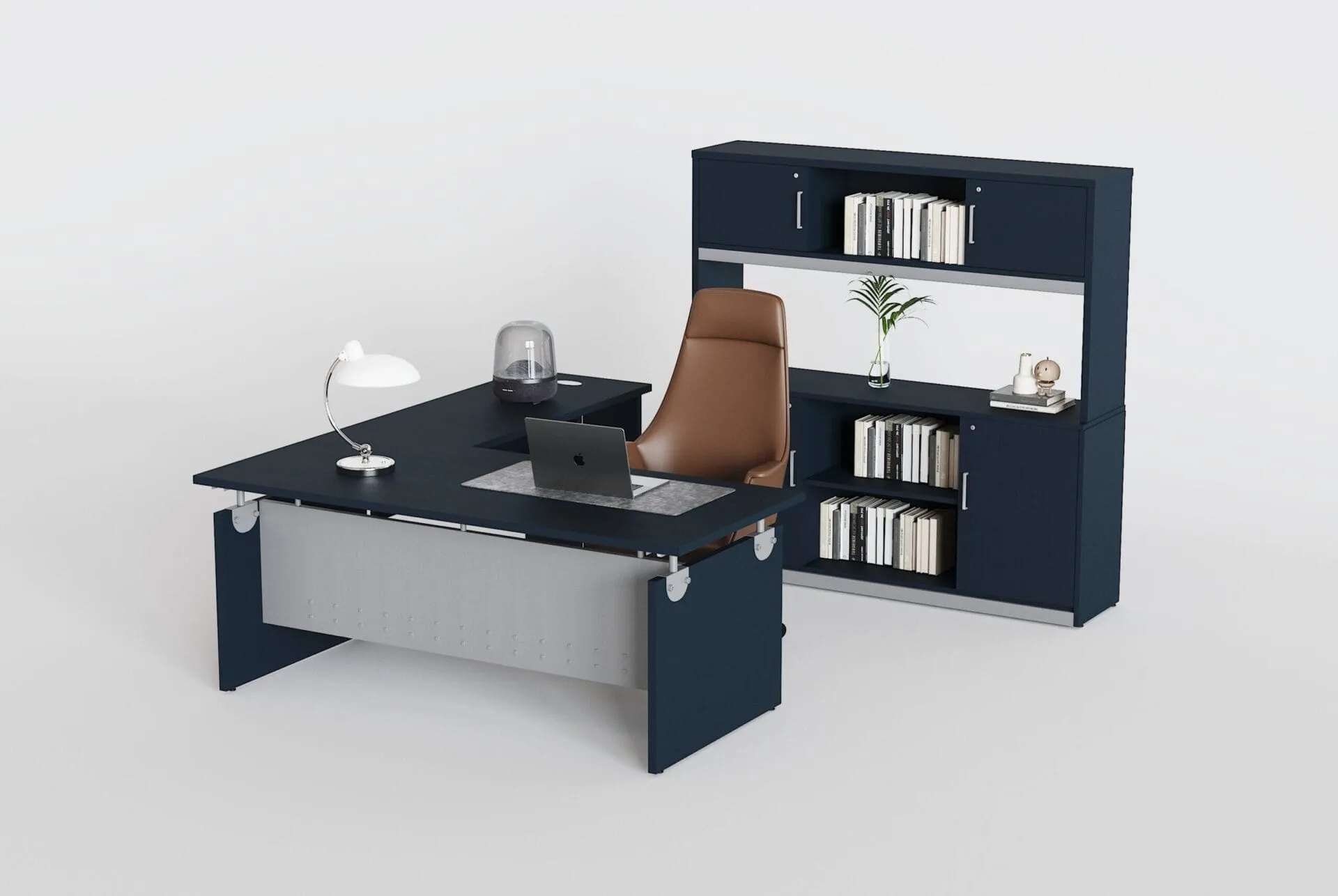 Directivo con credenza y librero