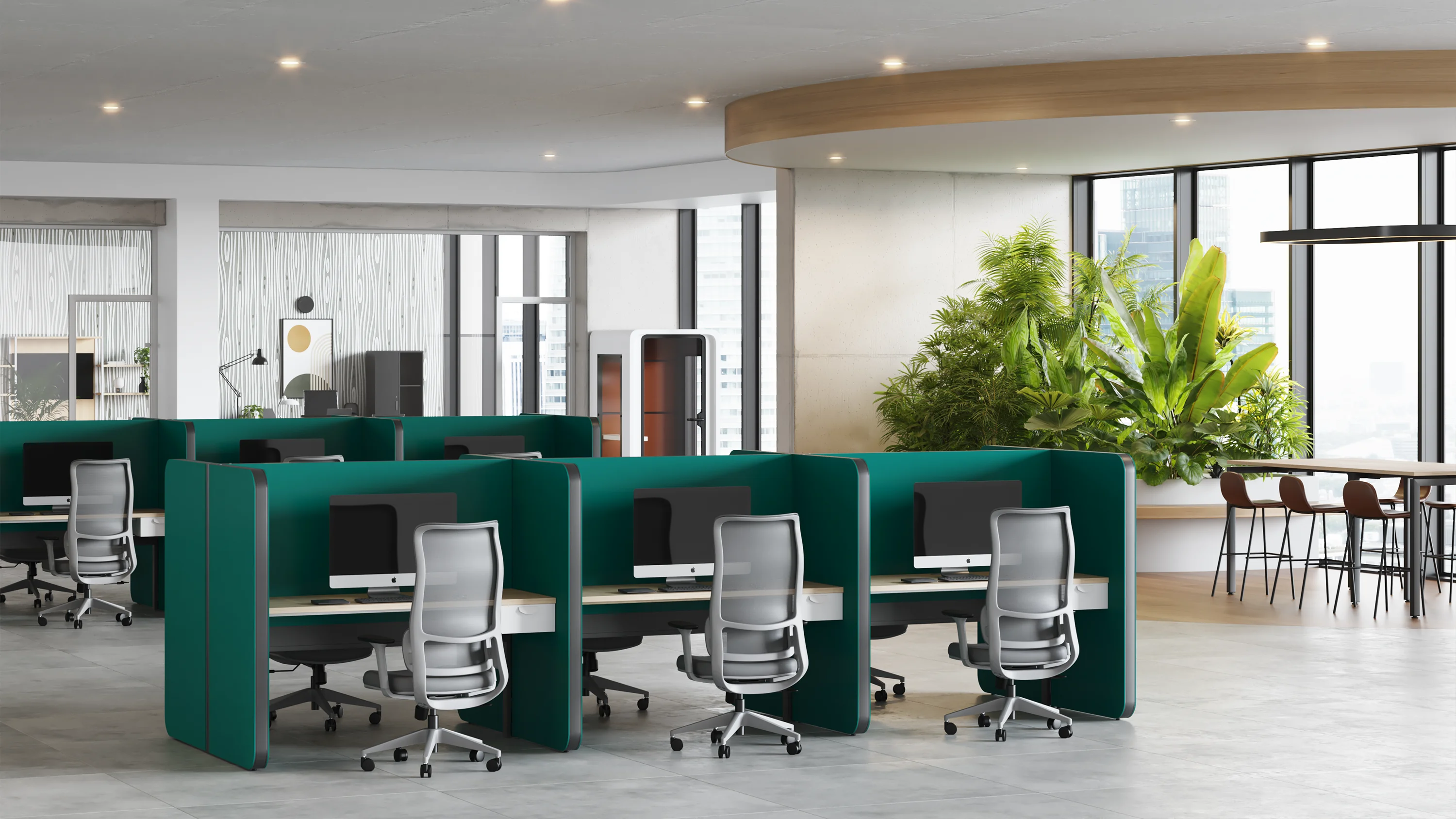 Open space con mamparas Setto