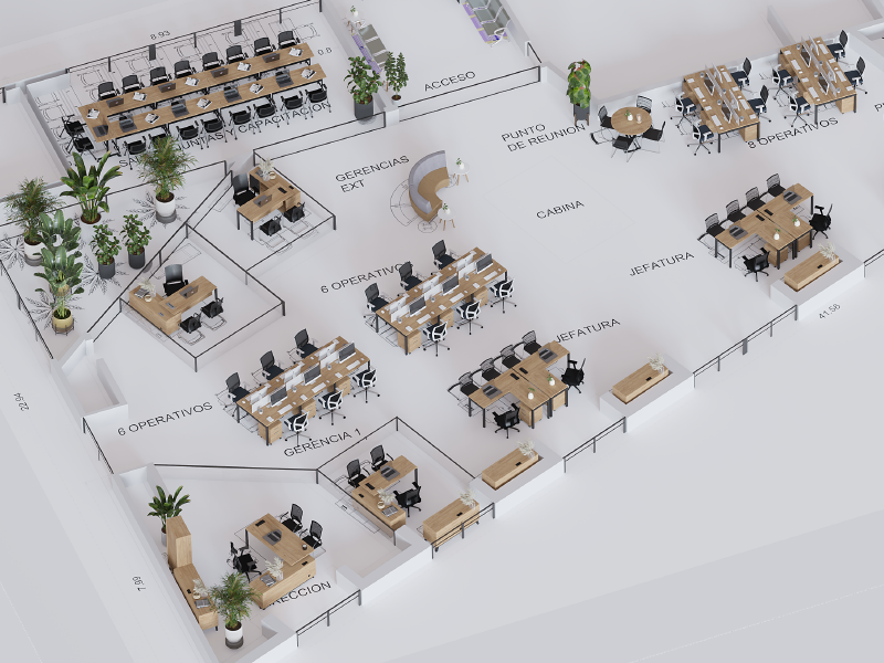 Layout 2D y 3D