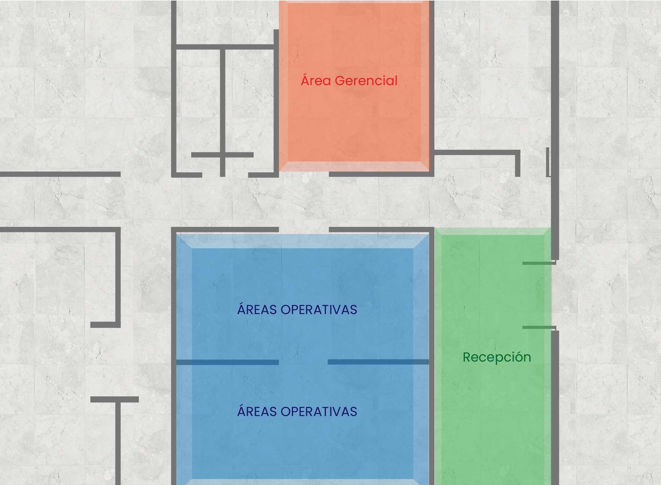 Layout 2D del espacio