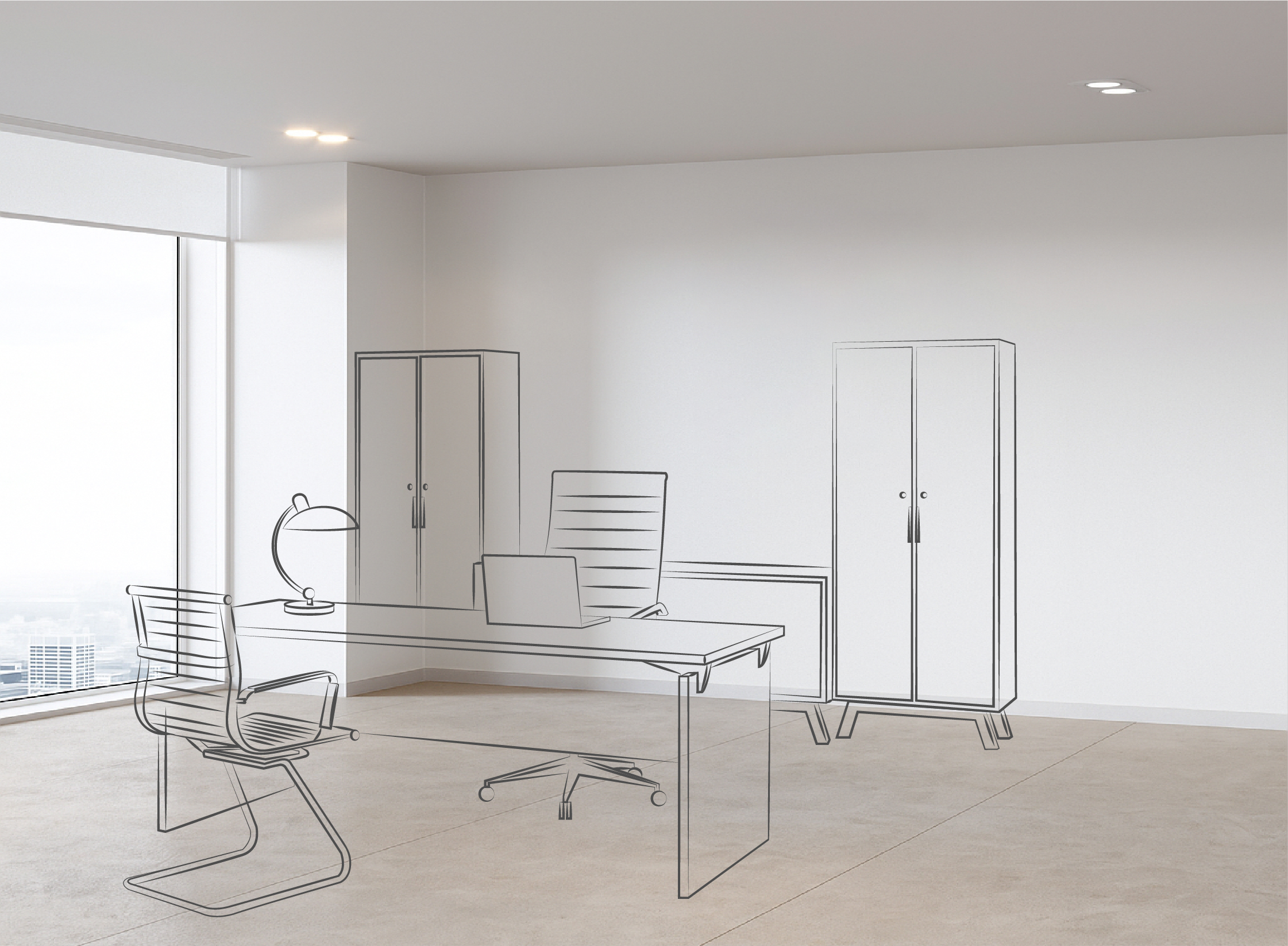 Render 3D fotorrealista