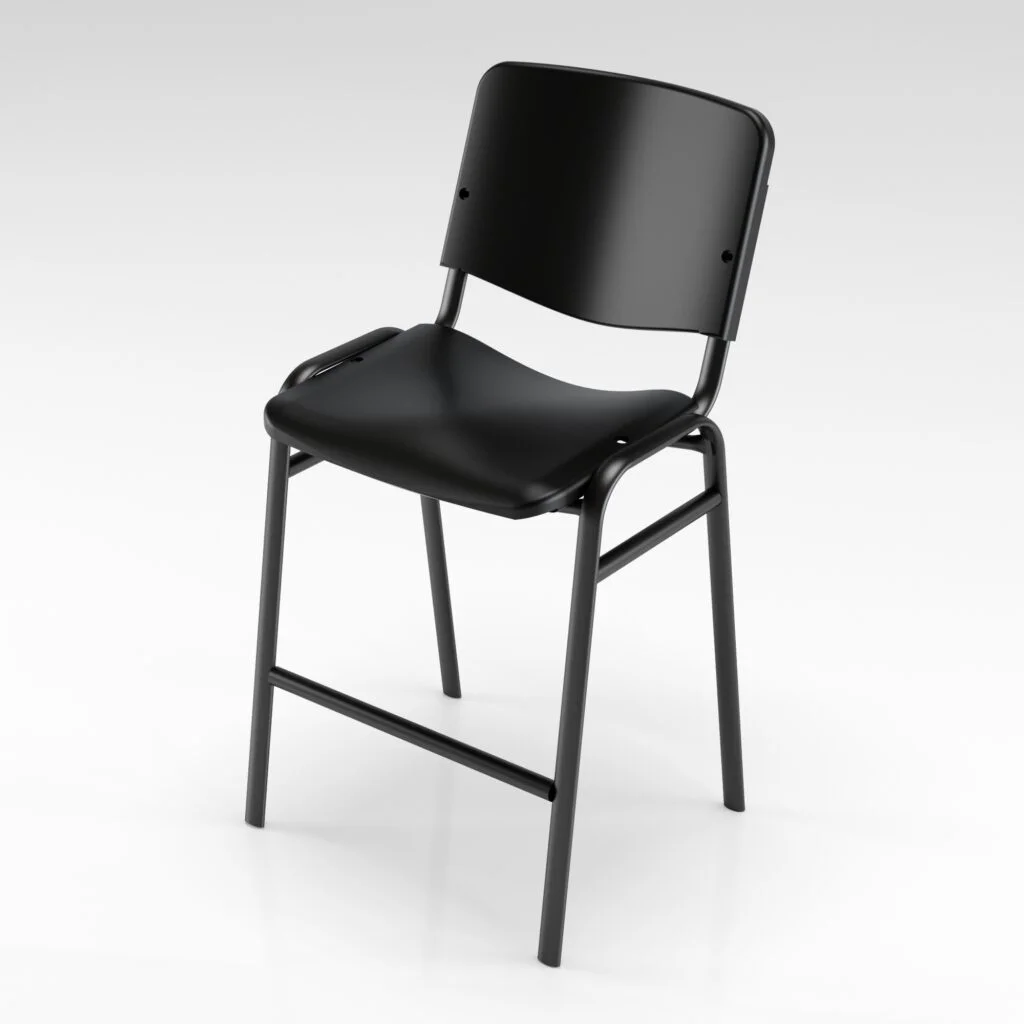 Silla Vita alta de polipropileno con descansapiés