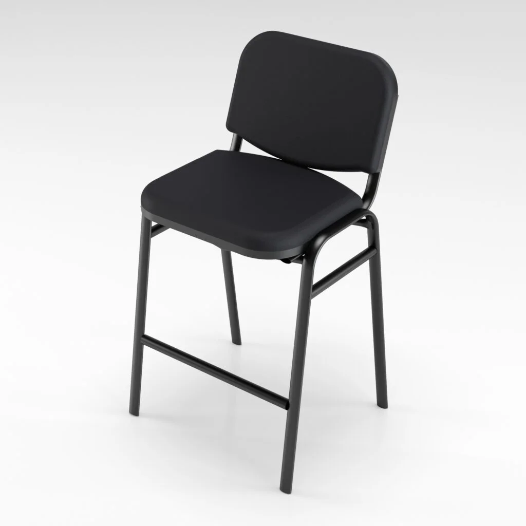 Silla Vita alta tapizada con descansapiés