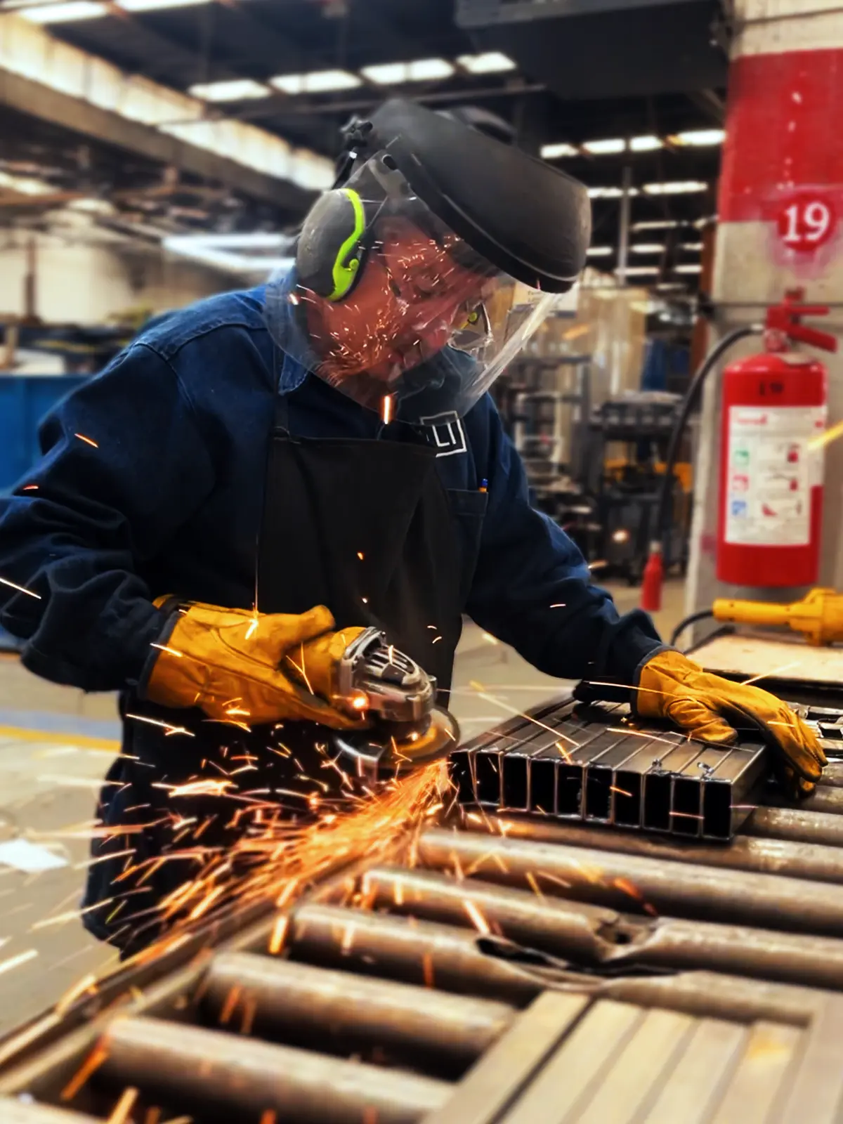 Planta de producción — fabricación de estructuras metálicas